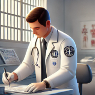 Servidor público trabalhando na saúde